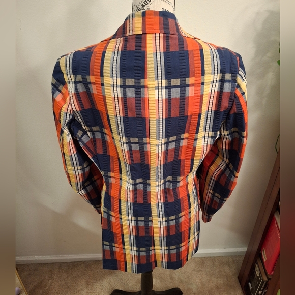 Madras print blazer - Picture 3 of 7
